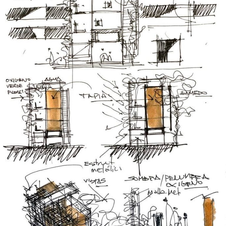 Edificio Valois en Paraguay por José Cubilla - Plano Arquitectonico