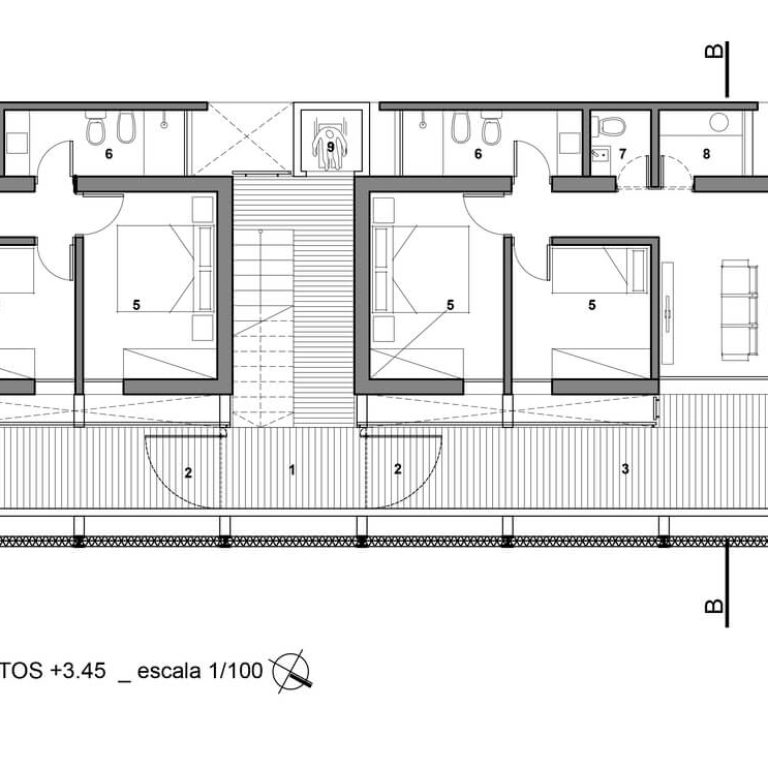 Edificio Valois en Paraguay por José Cubilla - Plano Arquitectonico