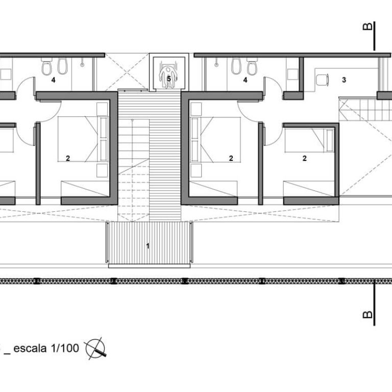 Edificio Valois en Paraguay por José Cubilla - Plano Arquitectonico