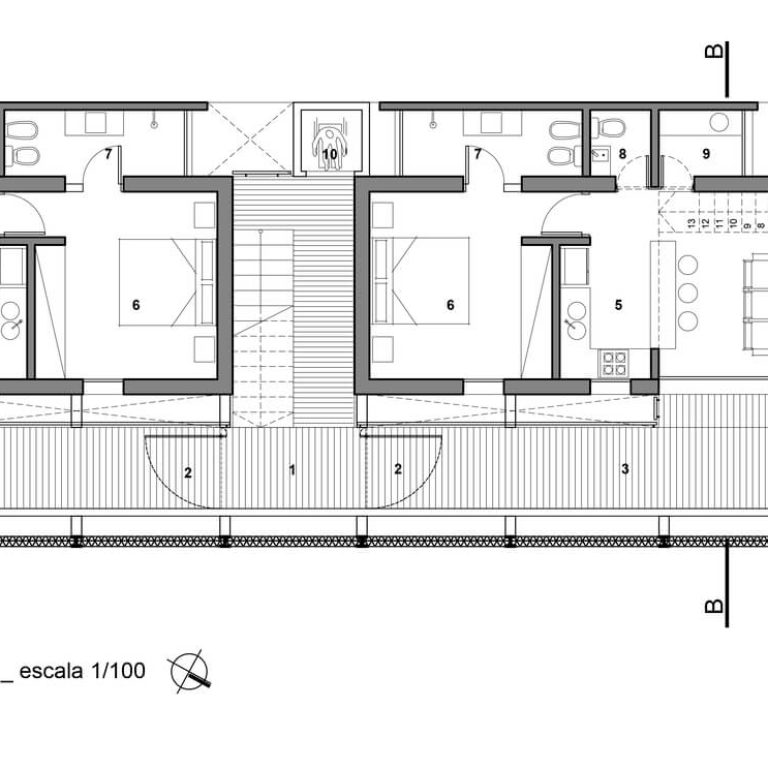 Edificio Valois en Paraguay por José Cubilla - Plano Arquitectonico