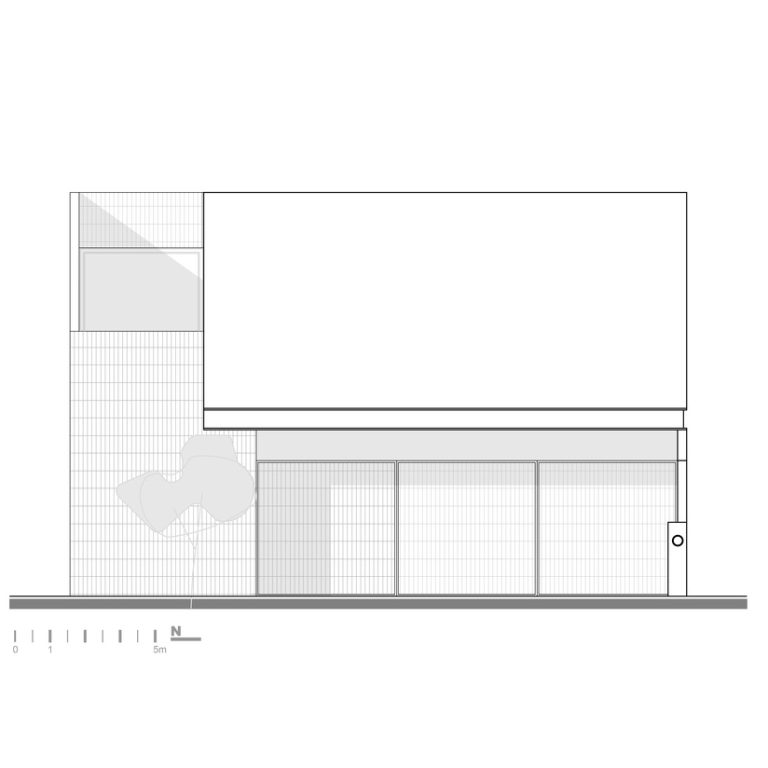 Casa Roble 3.6 en Querétaro por Pothe.arquitectura - Plano Arquitectonico