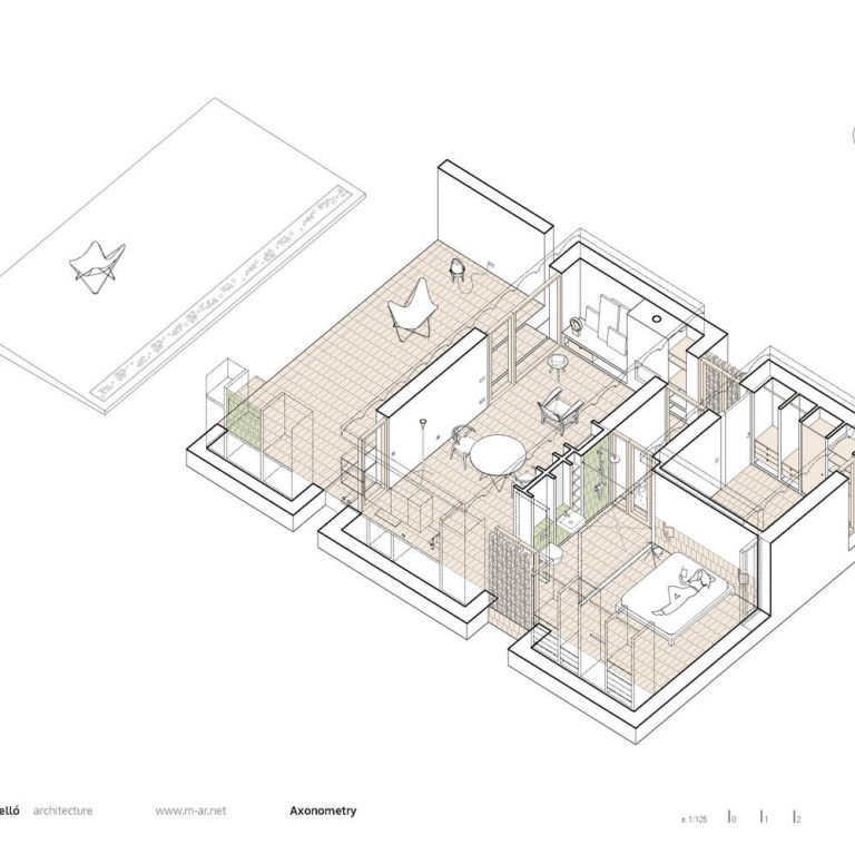 Es Pou. Vivienda en Formentera por Marià Castelló Martínez - Plano arquitectonico