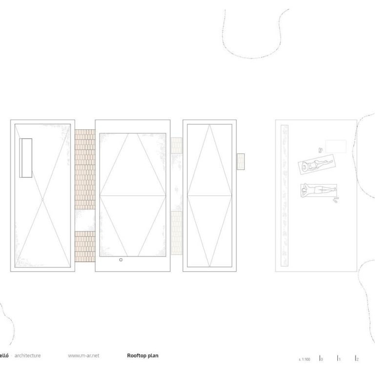 Es Pou. Vivienda en Formentera por Marià Castelló Martínez - Plano arquitectonico