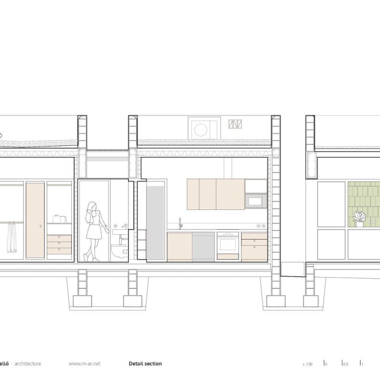 Es Pou. Vivienda en Formentera por Marià Castelló Martínez - Plano arquitectonico