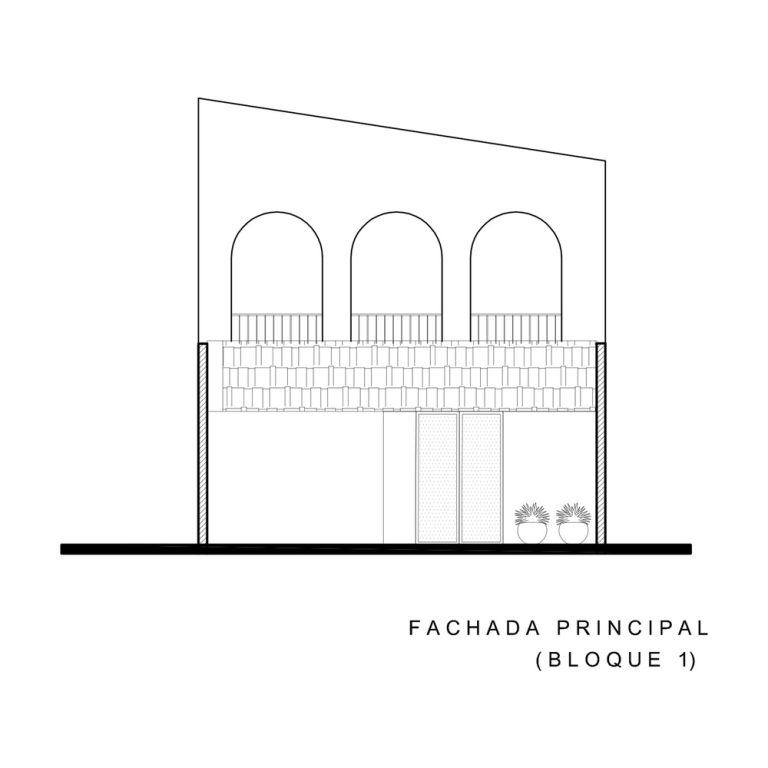 Casa Leona en Aguascalientes por Colectivo Arrabal - Plano Arquitectonico