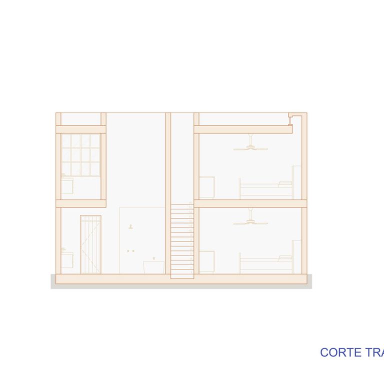 Plano Arquitectónico. seccion, corte