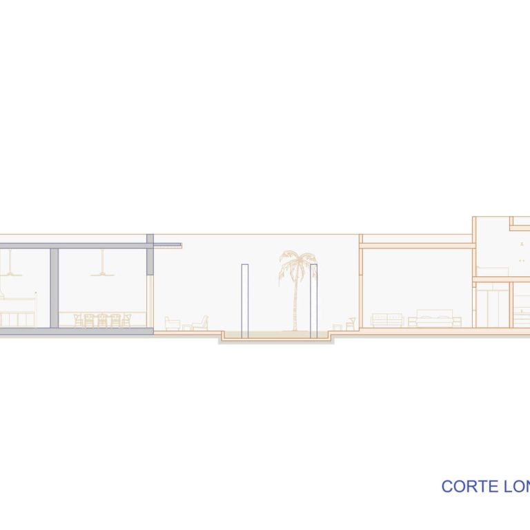 Plano Arquitectónico. Sección, corte