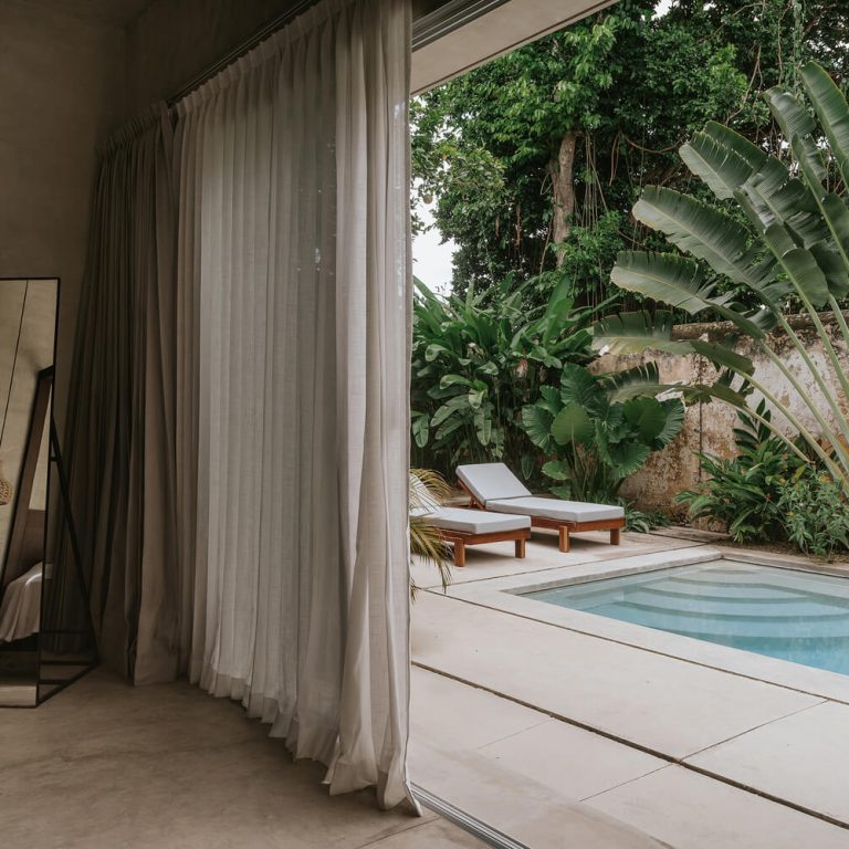La casa horseshoe en Yucatán