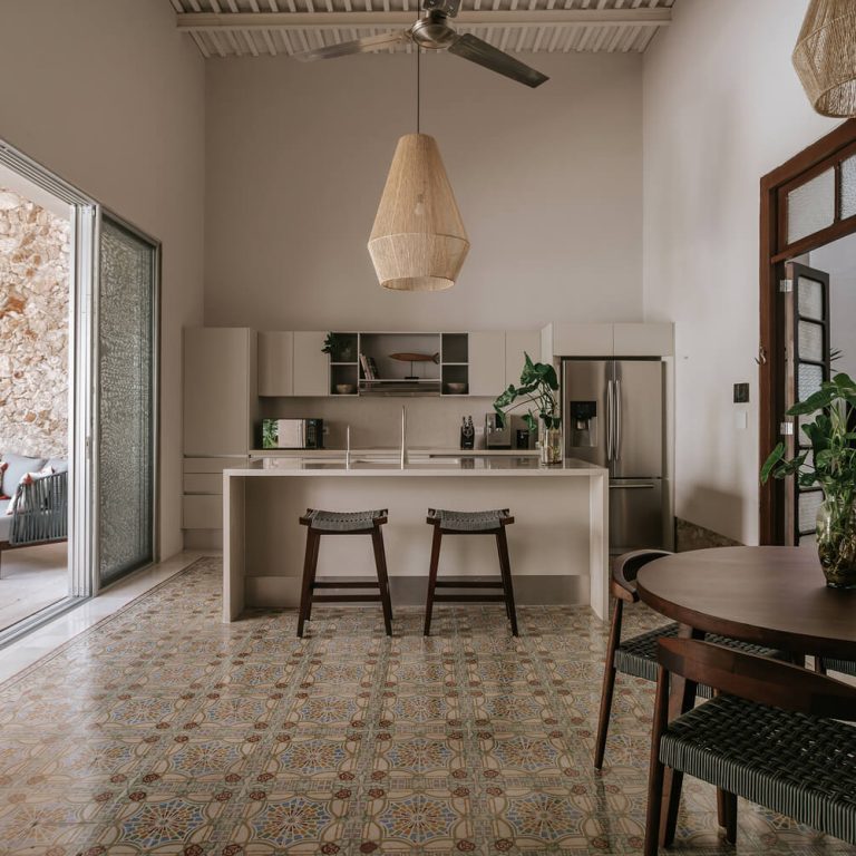 La casa horseshoe en Yucatán