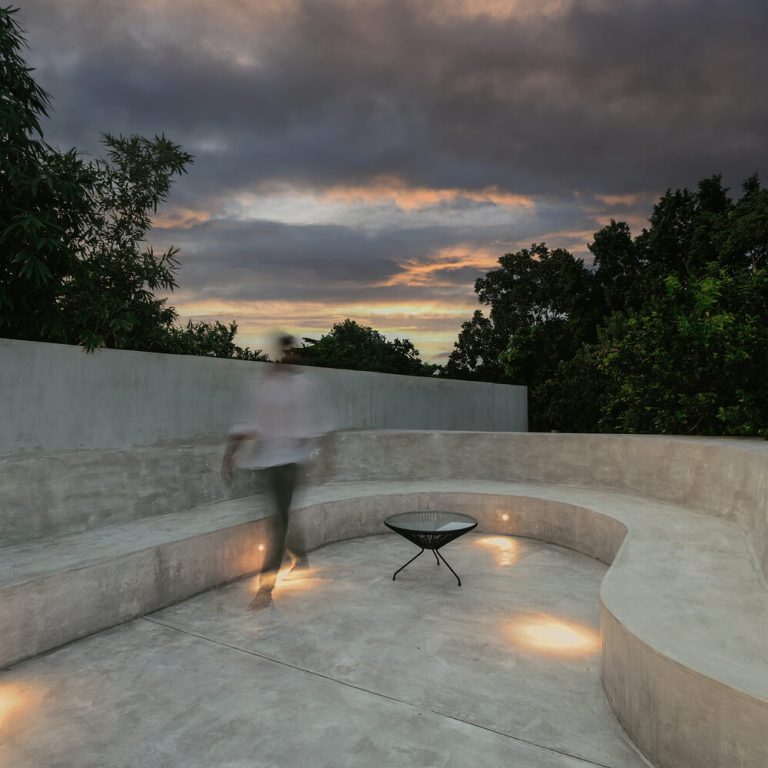 La casa horseshoe en Yucatán