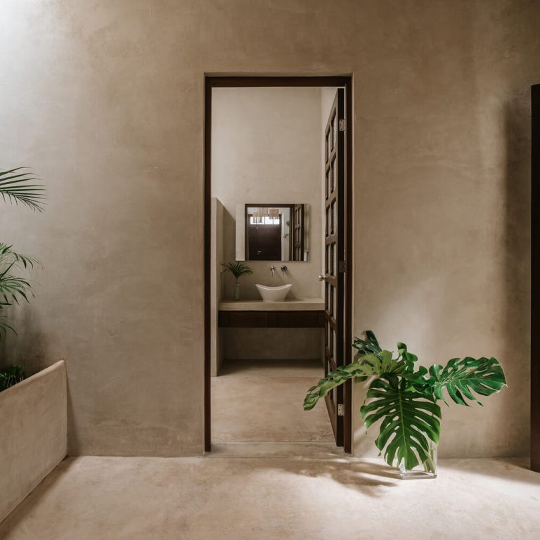 La casa horseshoe en Yucatán