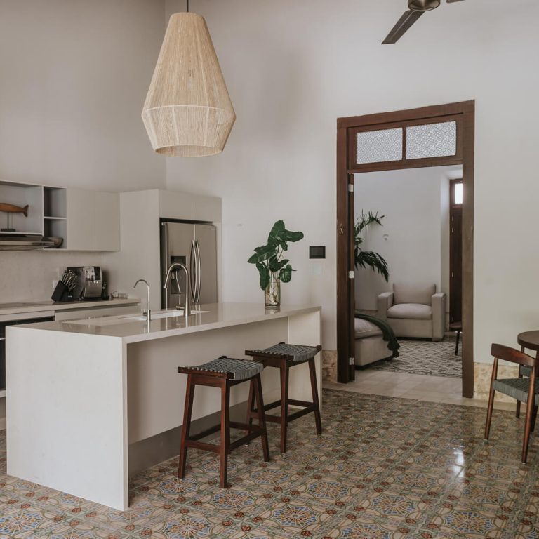 La casa horseshoe en Yucatán
