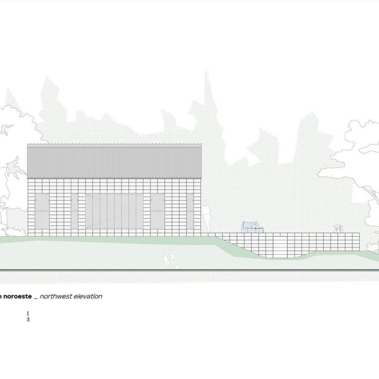 Planos Arquitectónicos, fachada lateral