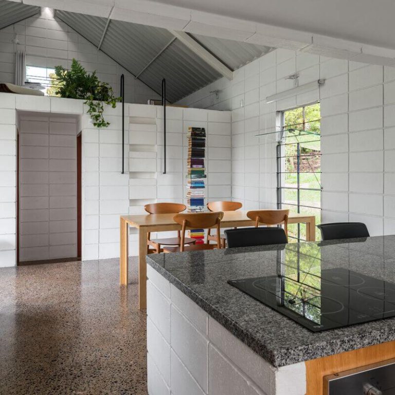 MI Casa, vista interior, estufa