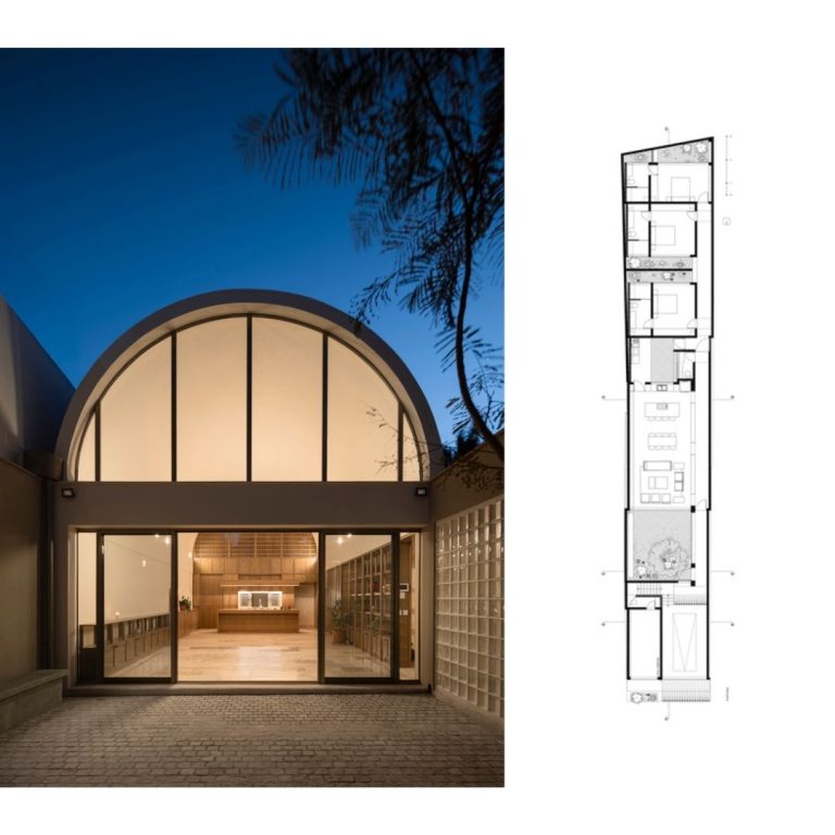 Planos Arquitectonicos. Casa A.Martínez: Arquitectura con Bóveda de Cañón en Michoacan por Taller Michoacán
