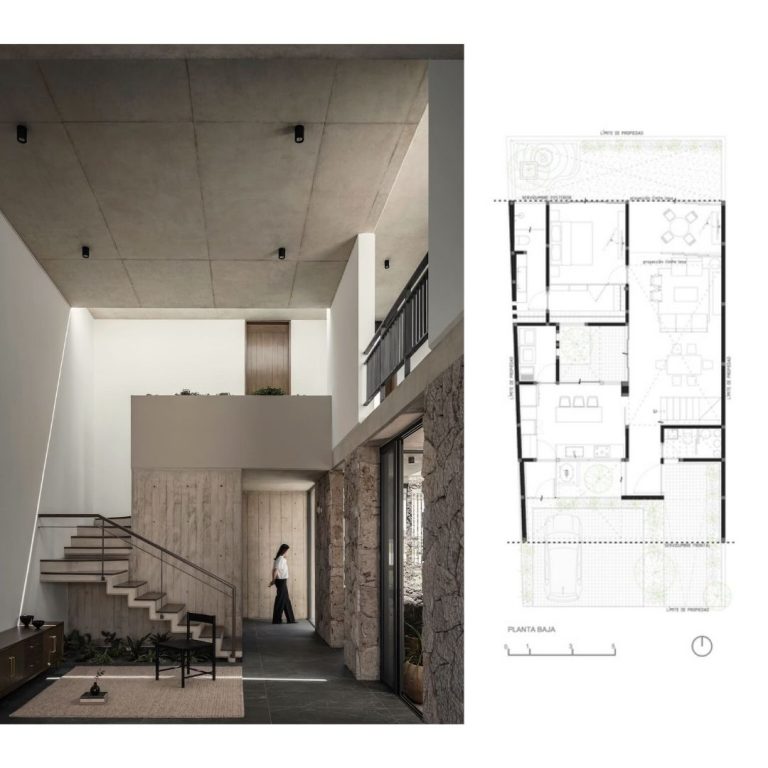 Planimetría Casa Contreras en Zapopan: Plantas, fachadas y Cortes