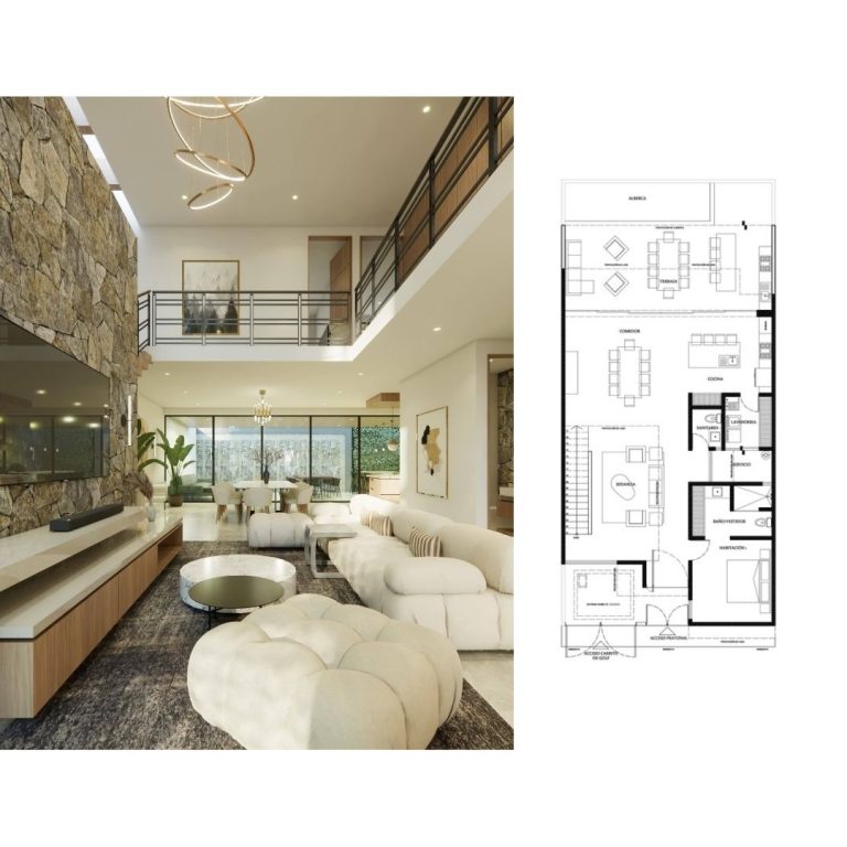 Casa Melaque por Heiba Arquitectos: Plantas, Fachadas y Cortes