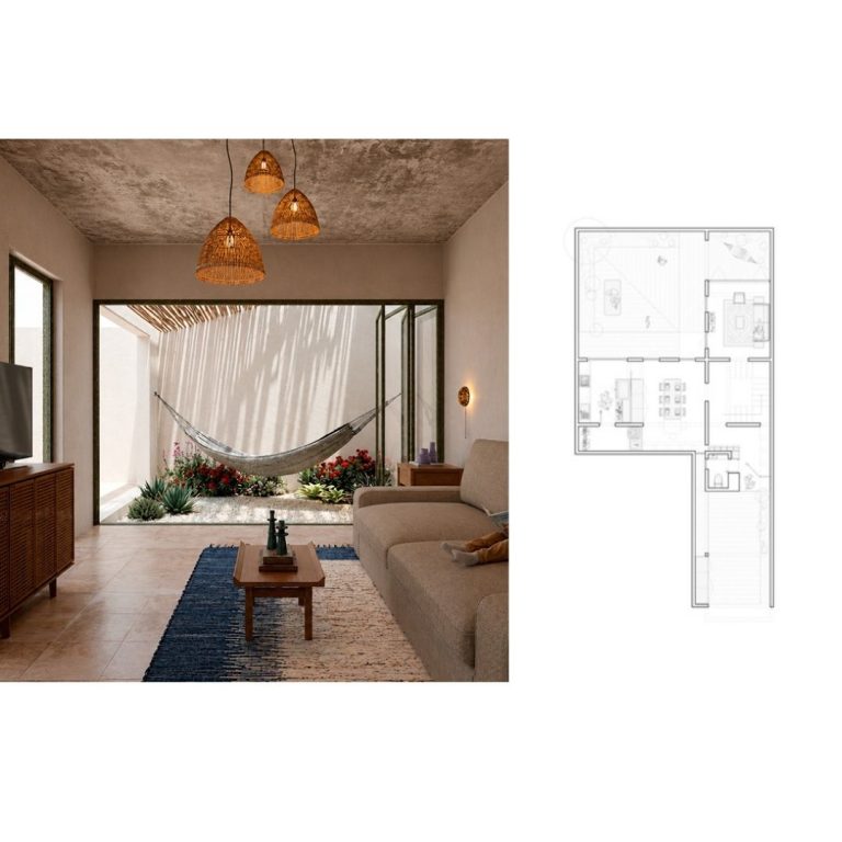 Planimetría. Planos Arquitectónicos Casa Tierra Colorada en Estado de México por RUDO atelier