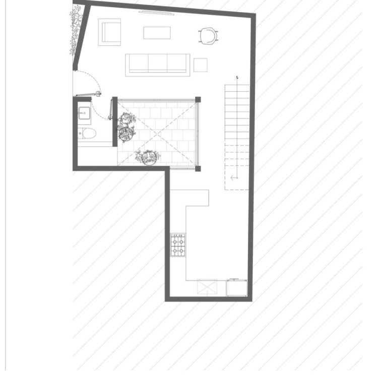Casa Forate en Jalisco por Uno Más Uno - Plano Arquitectónico - El Arqui MX