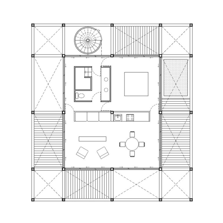 Casa Cosmos en Oaxaca por S-AR - Plano Arquitectónico - El Arqui MX