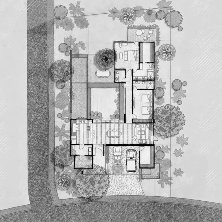 Planos de Casa Keita en Colima: Plantas, Fachadas y Cortes