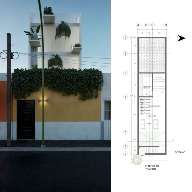 Planos de Estudios Babylon en Jalisco: Plantas, Fachadas y Cortes