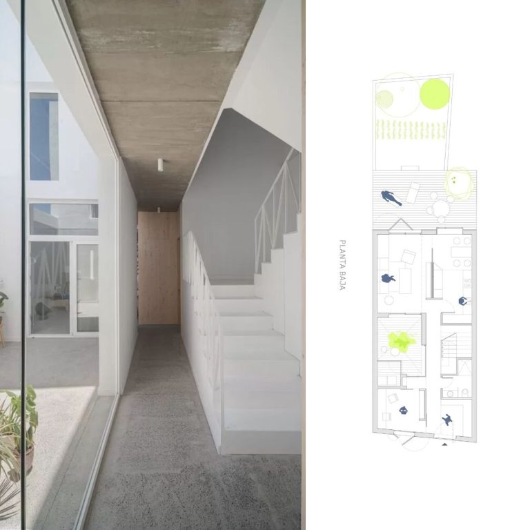 Planos de House F en España: Plantas, Fachadas y Cortes