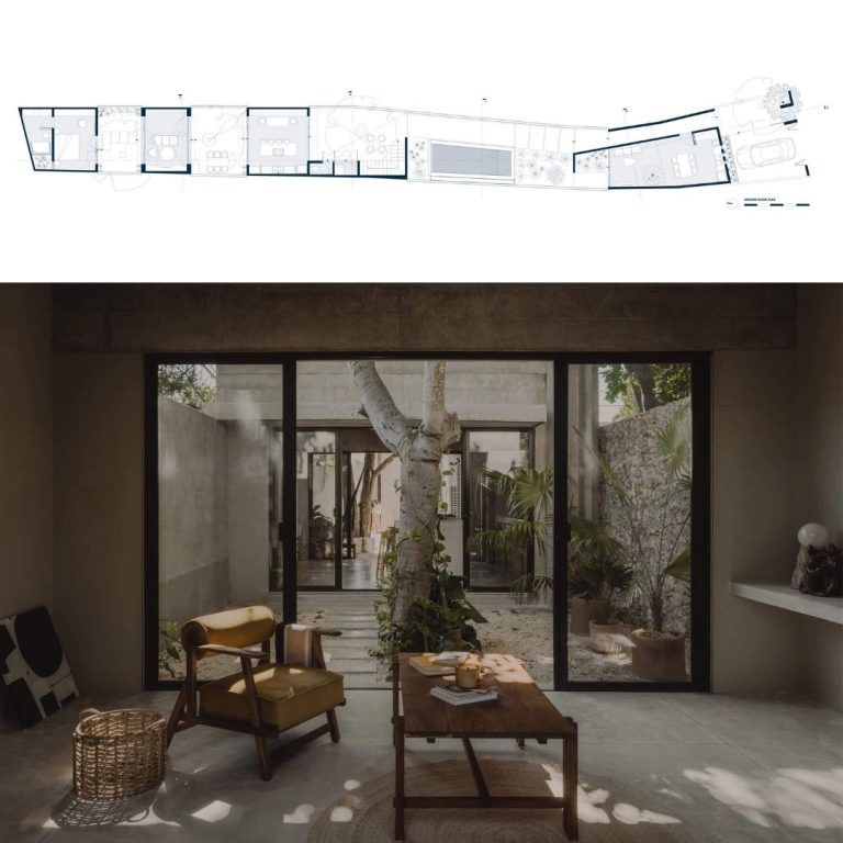 Planos de Vivienda el Tirón en Yucatán: Plantas, Fachadas y Cortes