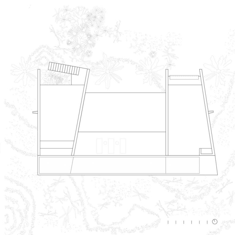 Planta de azotea de Casa Macahuite por Studio Font