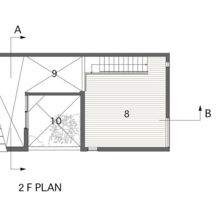 Casa en Ohasu en Japón por arbol Architect - Plano Arquitectonico - El Arqui MX