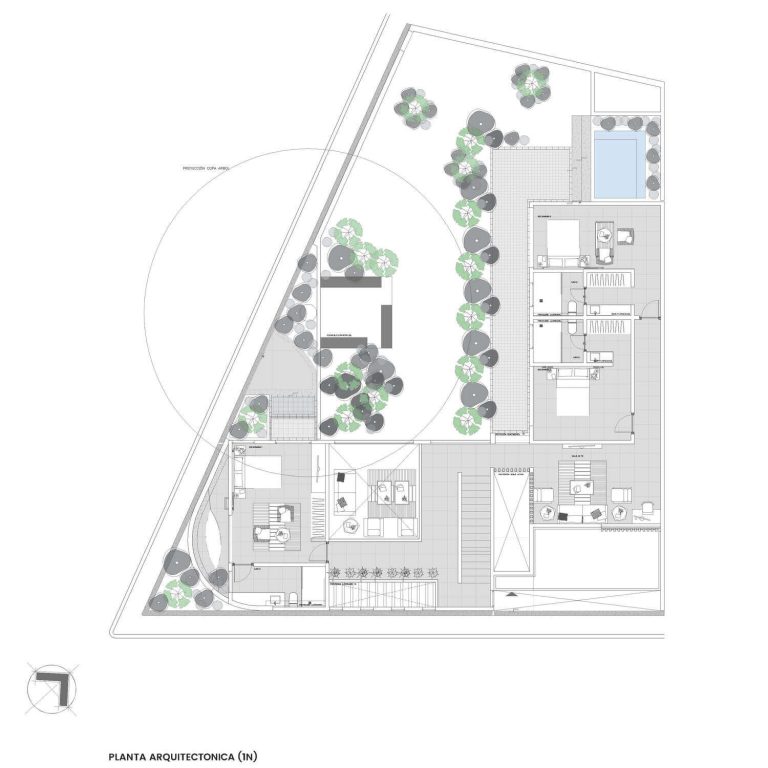 Planos de Casa Chukum CZ en Quintana Roo: Plantas, Fachadas y Cortes