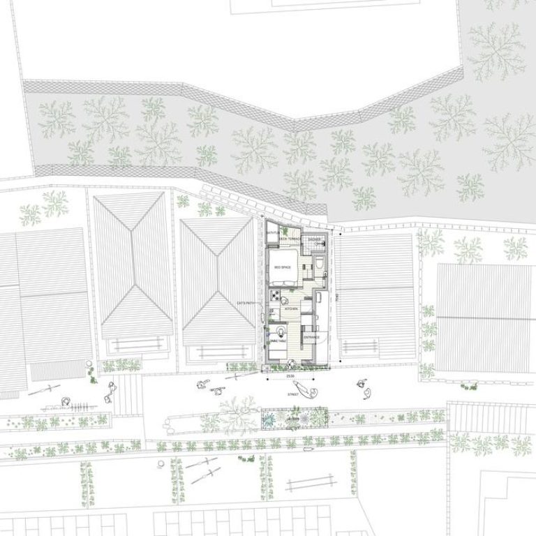 Planta Arquitectónica, Casa Amor 2 en Japón