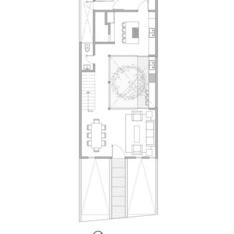 Planta baja. Casa SRG por SAVE Arquitectos