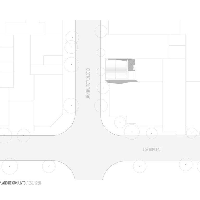 Intervención casa Matias en Argentina por Sitio Arquitectura - Plano Arquitectonico