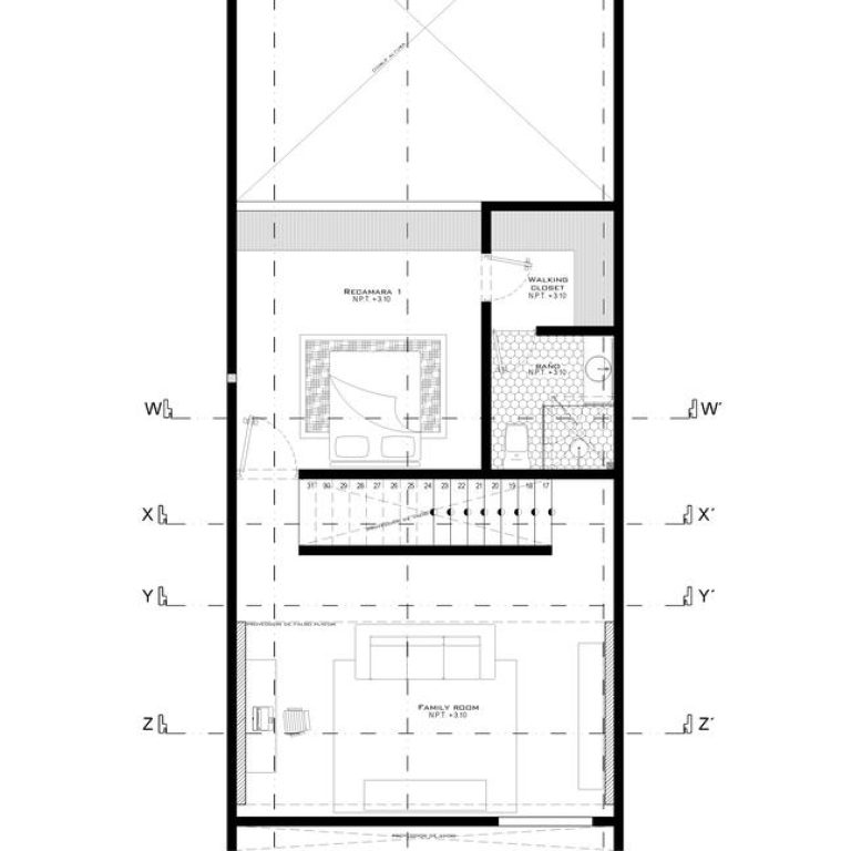 Casa Giulia en Puebla por Moctezuma Estudio de Arquitectura - Plano arquitectonico