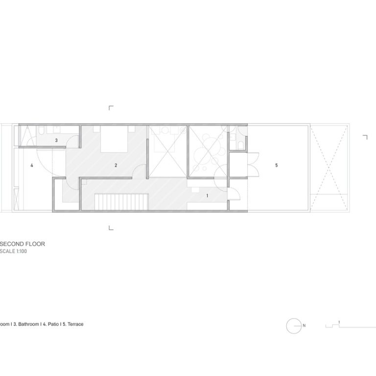 Casa en Tres Ríos en Sinaloa por César Bejar Studio - Plano de Arquitectonico