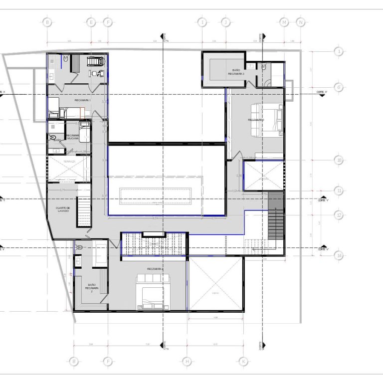 Proyecto Casa 28 en Campeche por CARCO ARQUITECTURA - Plano Arquitectonico - El Arqui MX