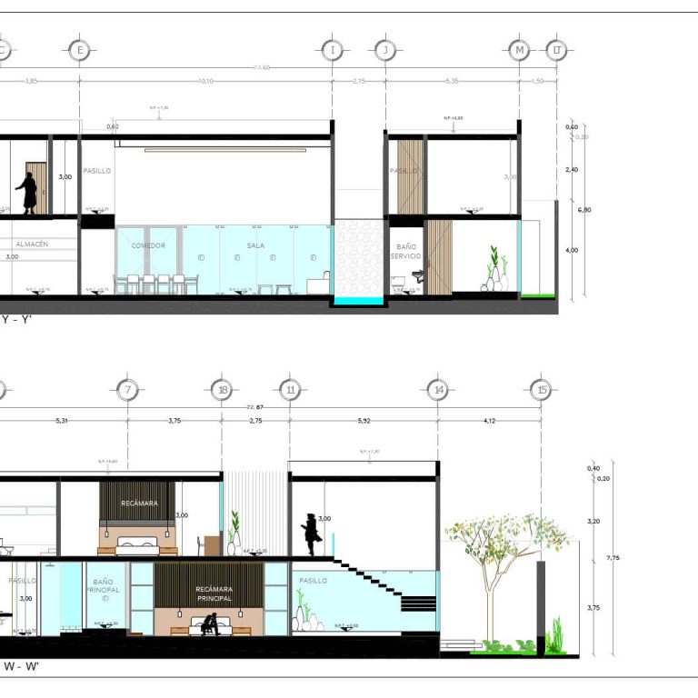 Proyecto Casa 28 en Campeche por CARCO ARQUITECTURA - Plano Arquitectonico - El Arqui MX