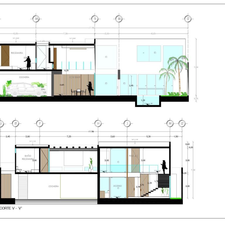 Proyecto Casa 28 en Campeche por CARCO ARQUITECTURA - Plano Arquitectonico - El Arqui MX