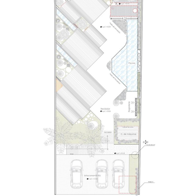 Proyecto: Casitas Nohiyari en Quintana Roo por RUMI estudio - Plano Arquitectonica