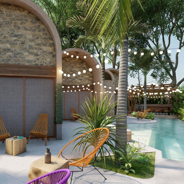 Proyecto: Casitas Nohiyari en Quintana Roo por RUMI estudio - Render Arquitectonico