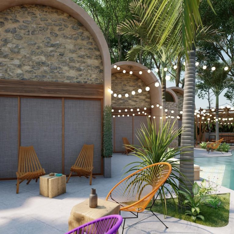 Proyecto: Casitas Nohiyari en Quintana Roo por RUMI estudio - Render Arquitectonico