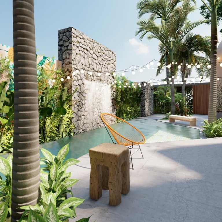 Proyecto: Casitas Nohiyari en Quintana Roo por RUMI estudio - Render Arquitectonico