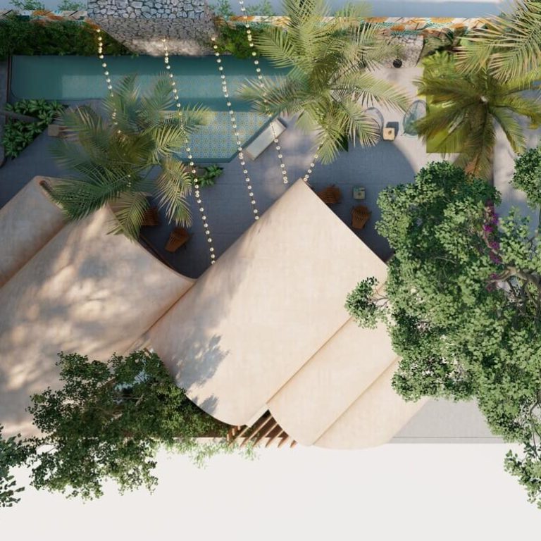 Proyecto: Casitas Nohiyari en Quintana Roo por RUMI estudio - Render Arquitectonico