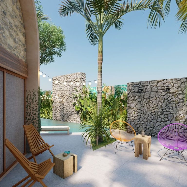 Proyecto: Casitas Nohiyari en Quintana Roo por RUMI estudio - Render Arquitectonico