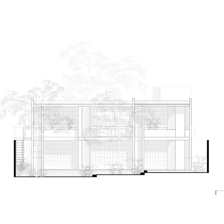 Planos de Red House en Huatulco: Arquitectura de Concreto Pigmentado | Ángel García