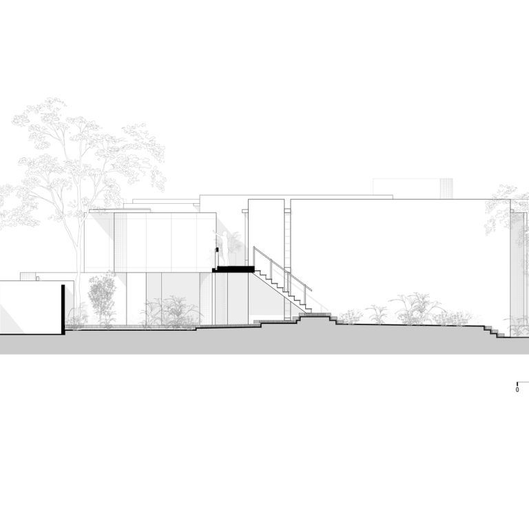 Planos de Red House en Huatulco: Arquitectura de Concreto Pigmentado | Ángel García