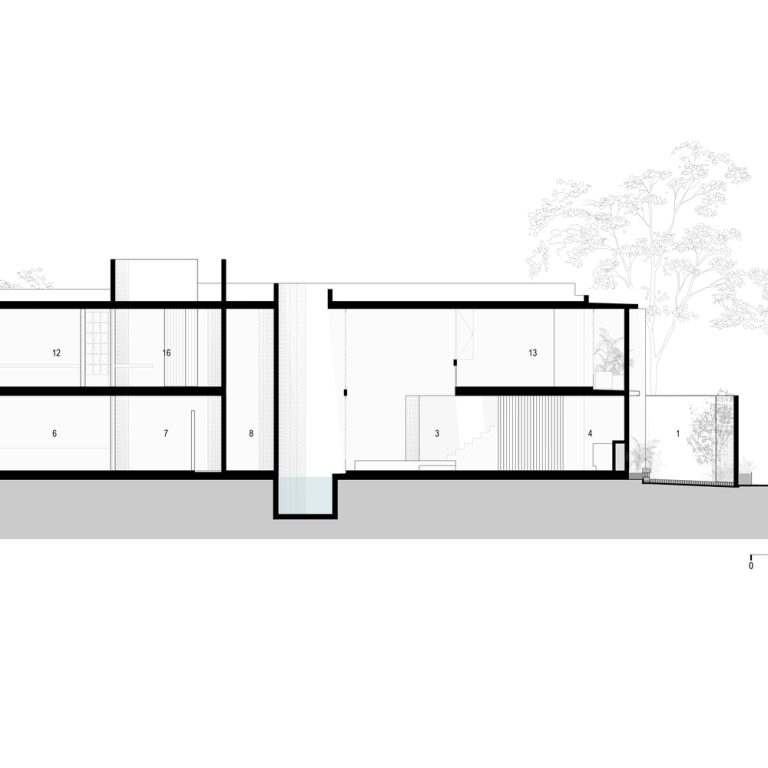 Planos de Red House en Huatulco: Arquitectura de Concreto Pigmentado | Ángel García