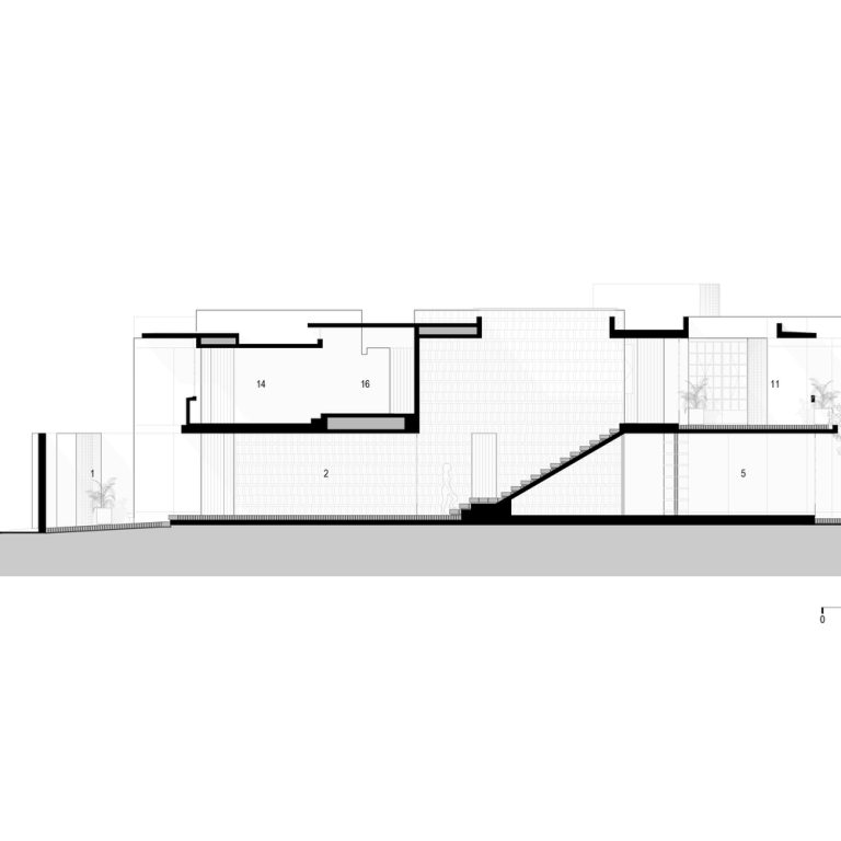 Planos de Red House en Huatulco: Arquitectura de Concreto Pigmentado | Ángel García