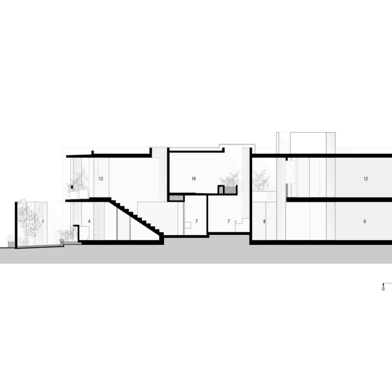 Planos de Red House en Huatulco: Arquitectura de Concreto Pigmentado | Ángel García